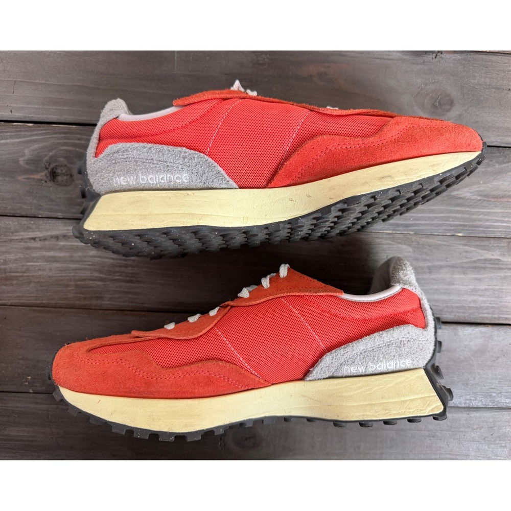 New Balance 327 Orange White Suede Sneakers U327WRC Mens 9 Womens 10.5 - Picture 4 of 15